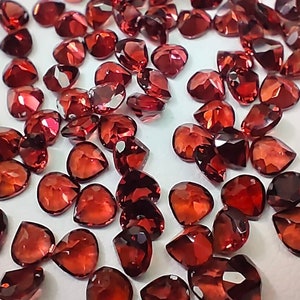 Natural Mozambique Garnet Heart Shape 4*4mm 5*5mm Cut Stone AAA Quality Mozambique Garnet