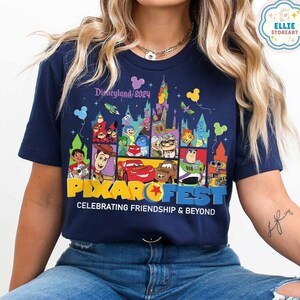 Disneyland Castle Pixar Fest 2024 Shirt, Pixar Pals Playtime Party Celebrating Friendship & Beyond, Disney Pixar Toy Story Shirt, Disney Up