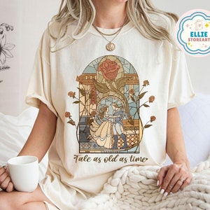 Vintage Tale as Old as Time Disney Beauty and the Beast Shirt, Disney Princess Belle Shirt, Belle & Co Sweatshirt, Disney Princess Girl Trip