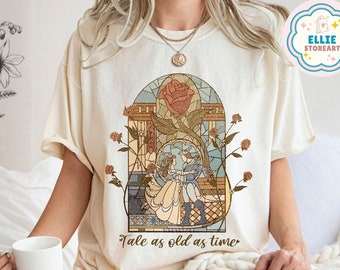 Vintage Tale as Old as Time Disney Beauty and the Beast Shirt, Disney Princess Belle Shirt, Belle & Co Sweatshirt, Disney Princess Girl Trip