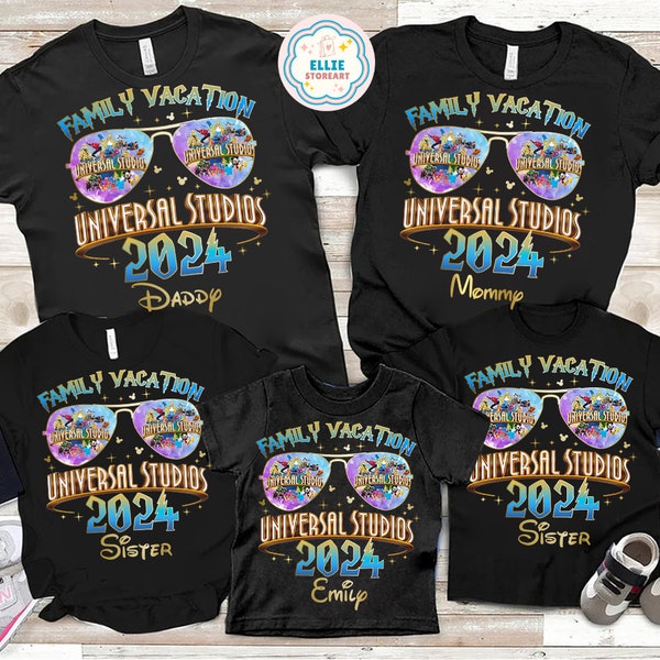 Personalized Universal Studios 2024 shirt, Disney Family Matching Group Tee, Disney Trip 2024 shirts, Disney Universal Studios Shirt