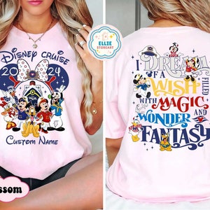 Personalized Mickey and Friends Disney Cruise 2024 shirt, Disney Cruise Group Tees, Disney Family Vacation 2024, Matching Cruise shirts