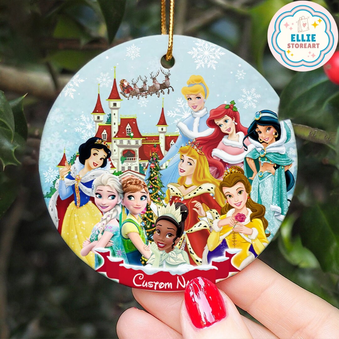 Homemade princess christmas ornaments