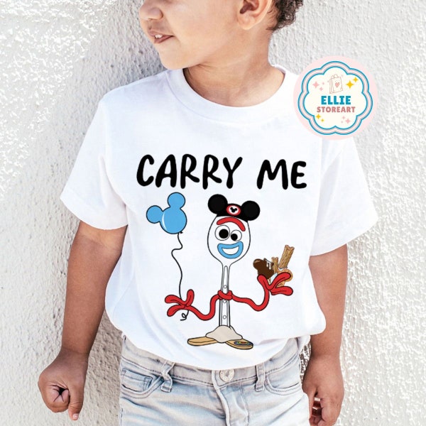 Carry me Forky Toy Story shirt, Disney Toddler shirt, Toy Story funny shirt, Gift for kids, WDW Disneyland trip Tee