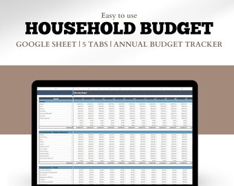 Family Budget Planner: Google Sheets (Digital Download)