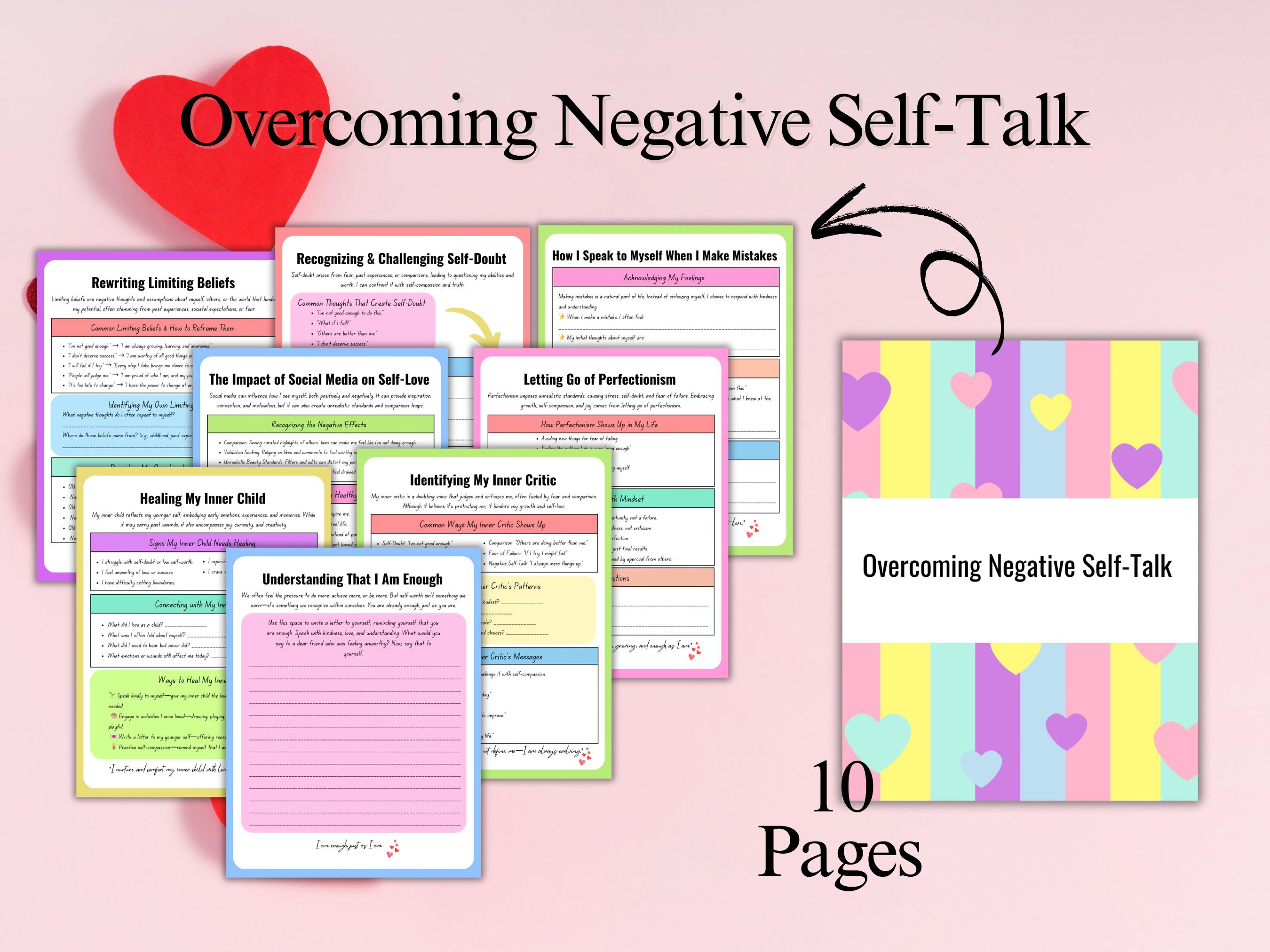 Self Love Workbook, Self Care Journal, Personal Growth Planner Mental ...