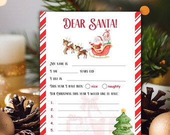 Redigerbart brev från jultomten och certifikatmall för snälla vänner, utskrivbart brev från jultomten, personlig Nordpolspost, direktnedladdning