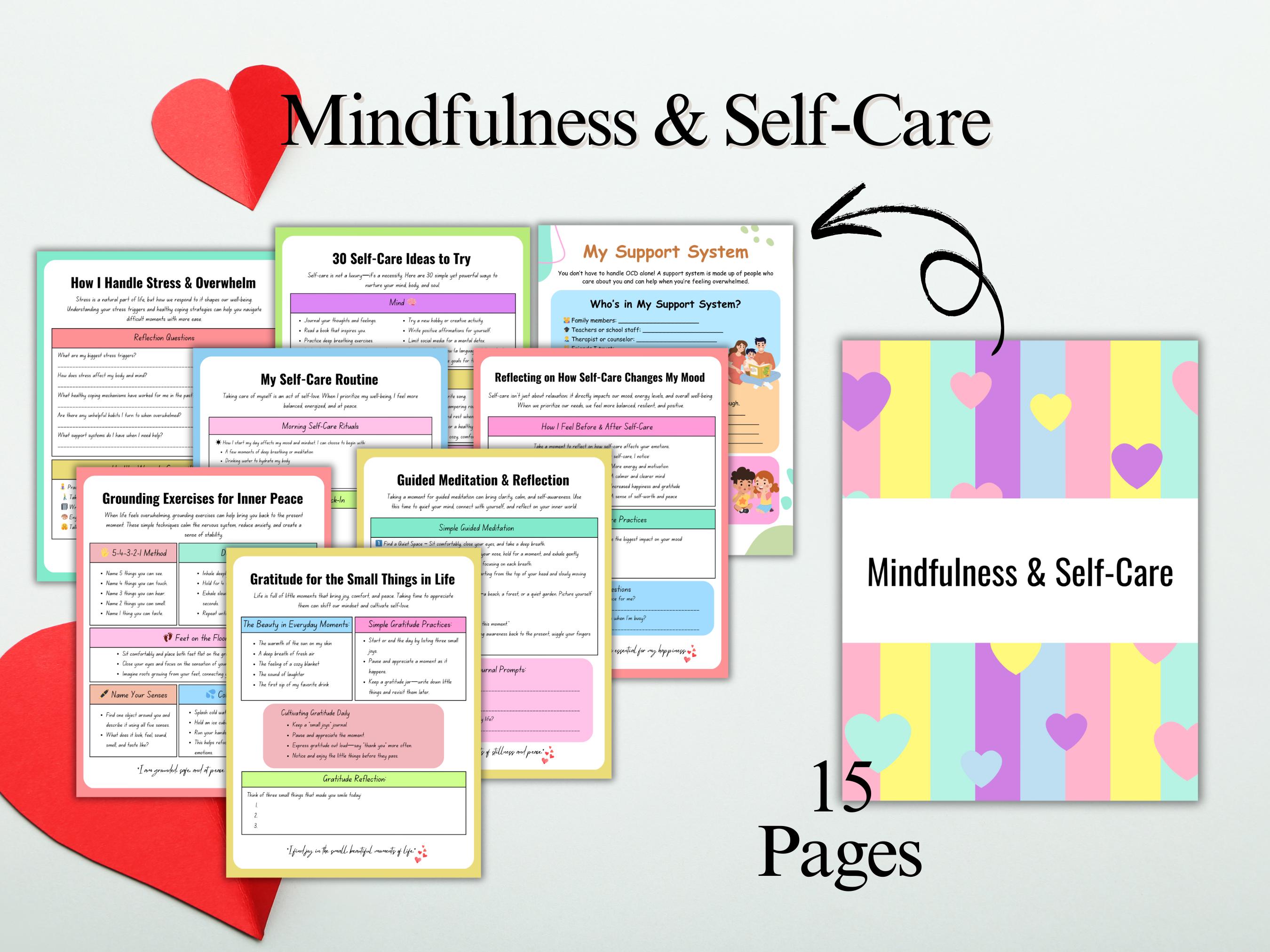 Self Love Workbook, Self Care Journal, Personal Growth Planner Mental ...