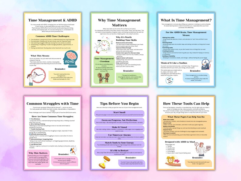 Time audit and priority planner worksheets