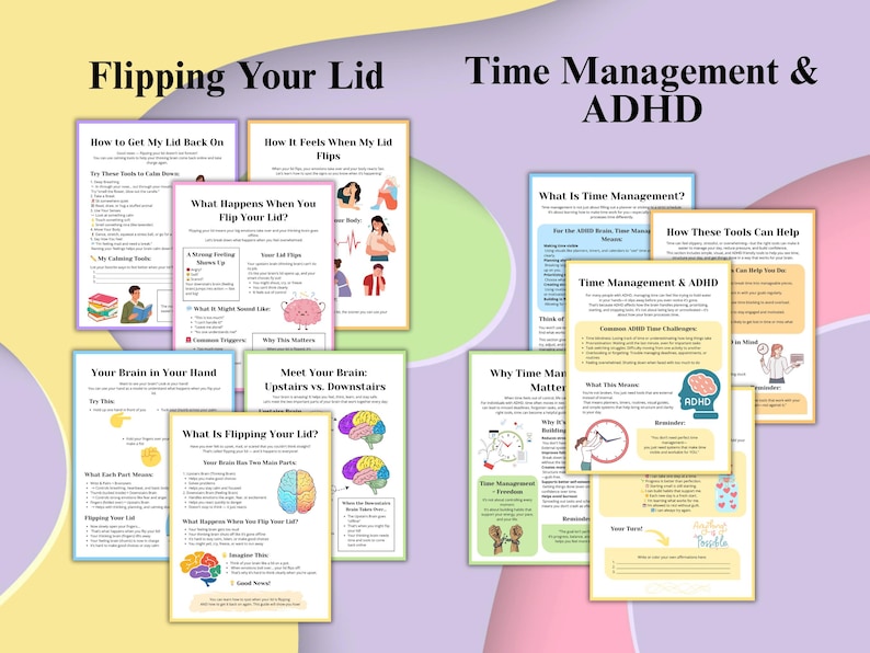 ADHD Executive Functioning Mega Bundle | 132+ Page ADHD Planner ...