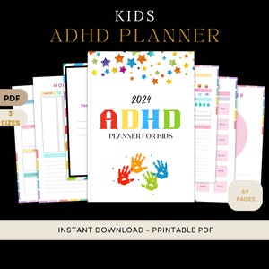 ADHD Planner For Kids Adhd Kids School Tracker Adhd Journal For Kids Neurodivergent printable ADHD Activity Planner Neurodivergent Organizer