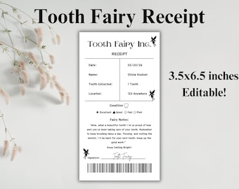 Set di appendini per porta della Fatina dei denti, lettere della Fatina
