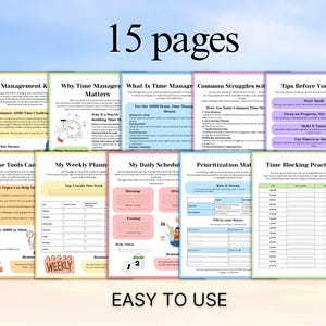 Self-help time management workbook PDF