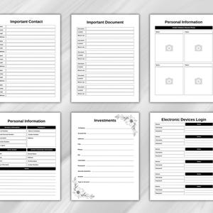 Funeral Planner | Final Wishes Binder | End of Life Planner | 40+ Printable Pages | A4 A5 US Letter | Last Will and Testament image 3