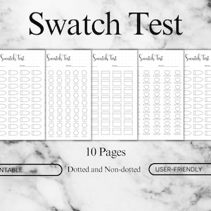 Afdrukbaar staaltest | Stalenkaart pen en stift | Sjabloon Bullet Journal-staal | A5 kleurstaaltest | Tracker voor kunstbenodigdheden