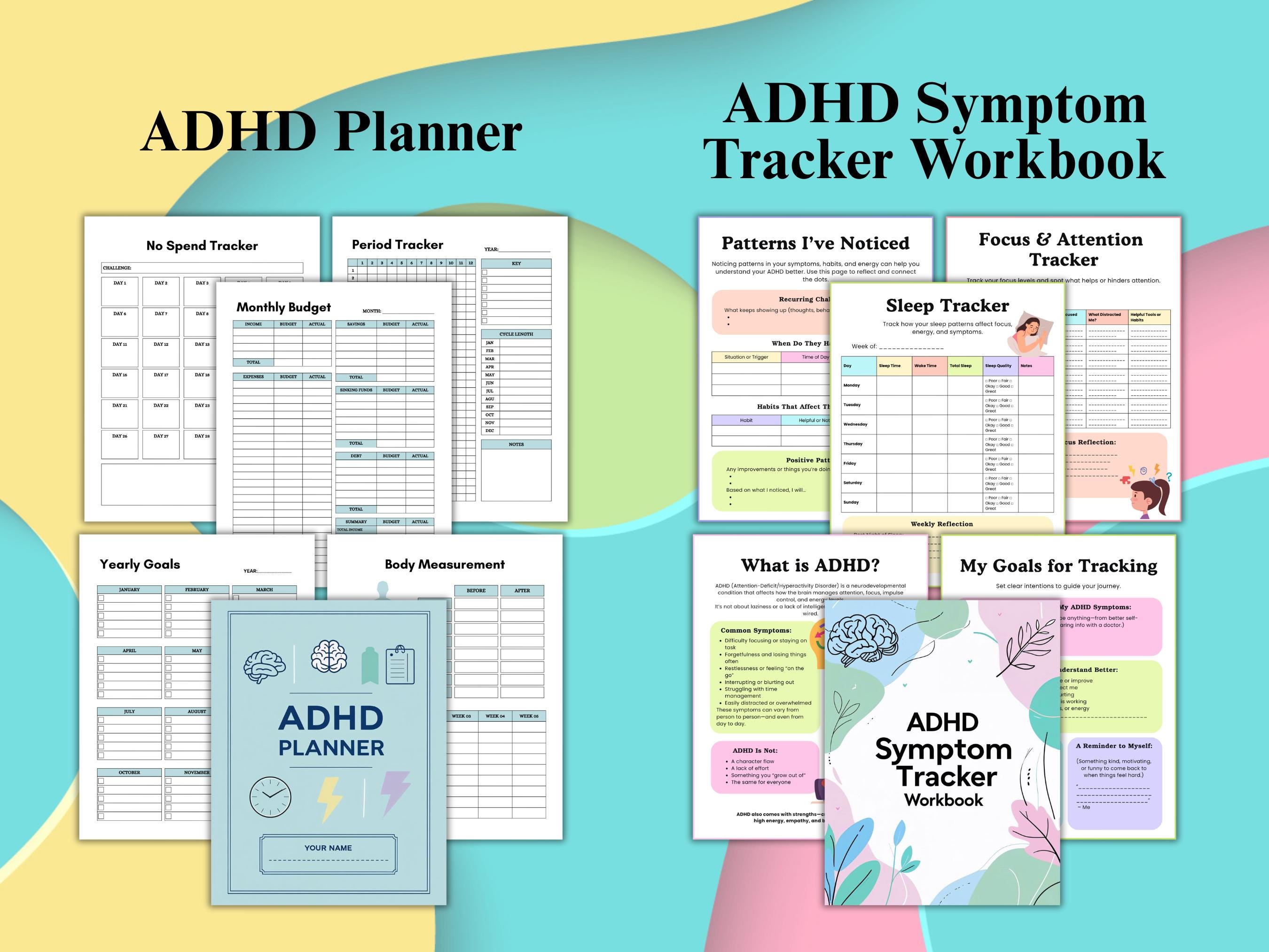 ADHD Executive Functioning Mega Bundle | 132+ Page ADHD Planner ...
