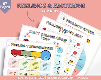 Gefühle, Emotionen Bewältigungsfähigkeiten, beruhigende Ecke Drucke, Lernposter Set, Regulationszonen, seelische Gesundheit Gefühlsübersicht bedruckbar