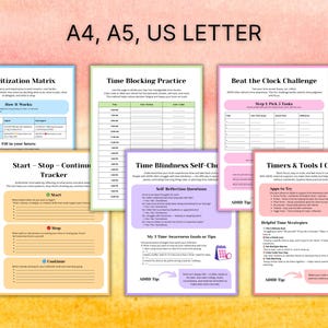 ADHD-friendly weekly and daily schedule printable