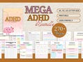 Adhd Planner Adult, Adhd Planner Printable, ADHD Productivity Planner, adhd digital download, adhd daily planner, adhd life planner PDF