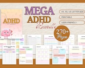 Adhd Planner Adult, Adhd Planner Printable, ADHD Productivity Planner, adhd digital download, adhd daily planner, adhd life planner PDF