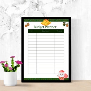 Monthly Budget Planner Printable | PDF| Budget Tracker | Finance Overview, A4 | Instant Download | Finance Tracker | Finance Planner |