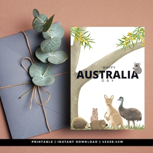 Aussie Day Card Grußkarten zum Feiern zum Feiern zum Unabhängigkeitstag Aussie Grußkarten