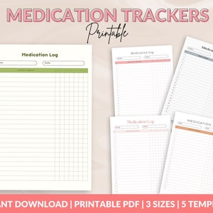 Prescription Tracker, Medication Tracker, Supplement Tracker, Medicine Log, Medication Chart, Wellness Planner, Health Planner Tracker