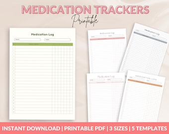 Prescription Tracker, Medication Tracker, Supplement Tracker, Medicine Log, Medication Chart, Wellness Planner, Health Planner Tracker