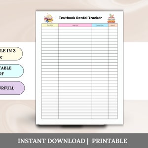Library Book Tracker | Printable Library Planner | Book Journal ...