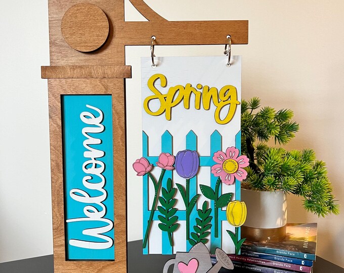 Spring Welcome Sign Digital This item is unavailable - Etsy