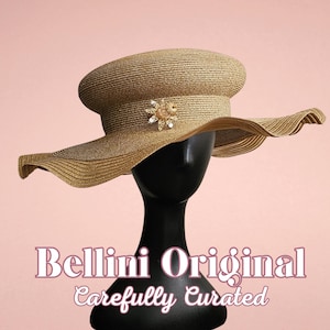 Fancy Dress / Church Hat by Bellini Elegant VTG Bellini Blue With Sequins Dressy Church Hat | eBay main image 3