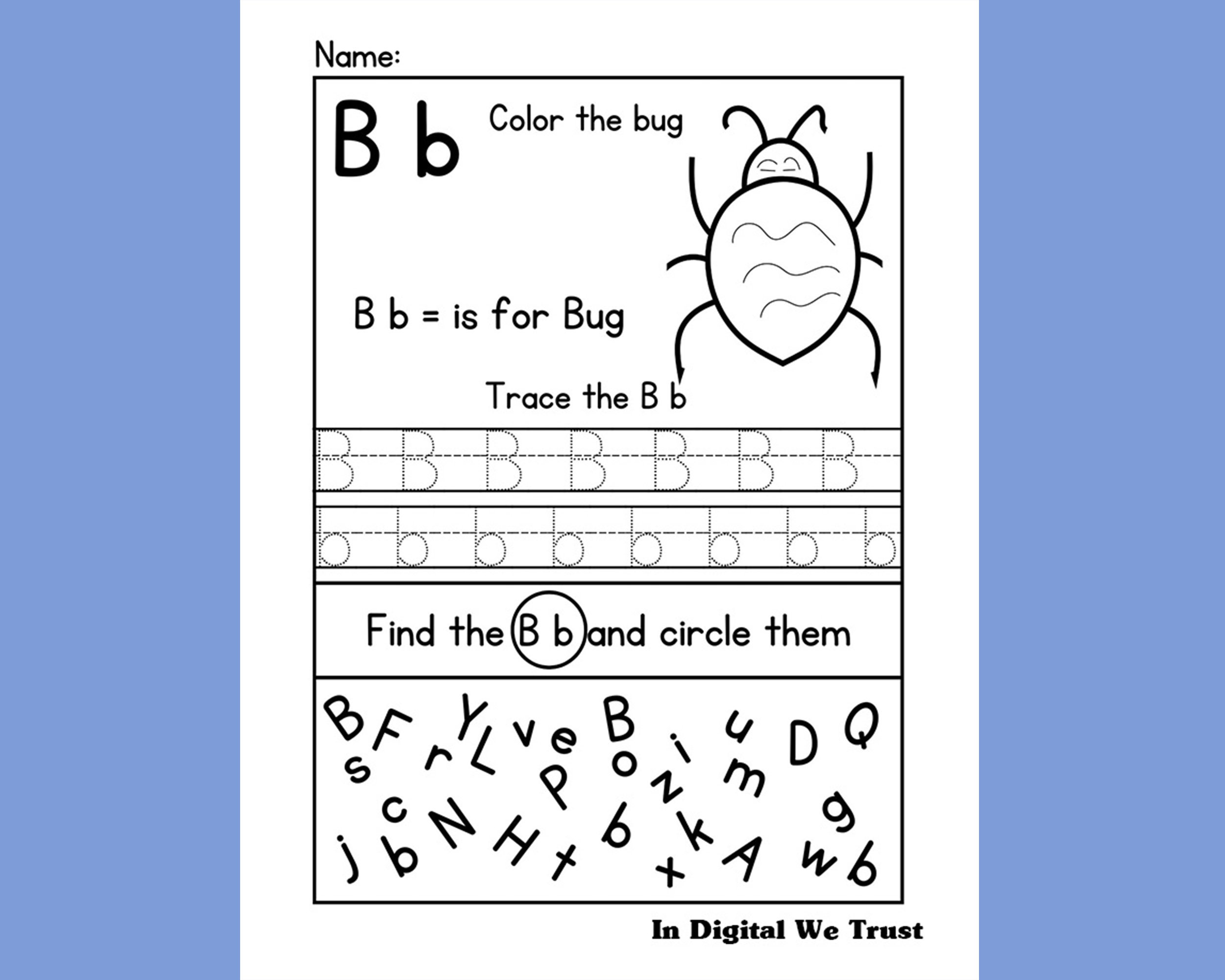 26 ABC Phonics Worksheets for Preschool & Kindergarten Coloring