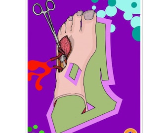 Dead Man’s Shoes and Intermetatarsal Ligaments, Classic J5 Logo, 50x70cm Limited Edition Run of 30.