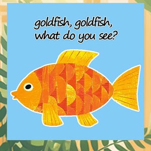 Cute Goldfish Sticker – 6 cm x 6 cm Vinyl Decal for Kids, Laptops, Water Bottles, Journals – Aquarium Fish Sticker, Fun Animal Gift