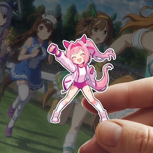 Haru Urara Race Outfit [03] Umamusume Pretty Derby Cut-To-Size Waterproof Vinyl Sticker (4x6 cm) for Laptop, Water Bottle, Phones, and More!