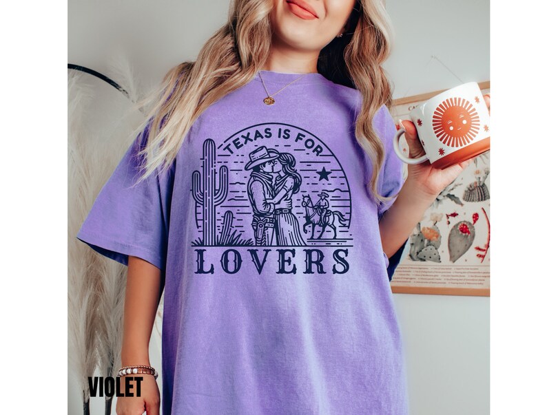 Soft Cotton Tee Relaxed Fit Cowgirl Shirt, Rustic Western Style (Oversized Unisex, Ring-Spun Cotton, Durable Double Stitch) image 6