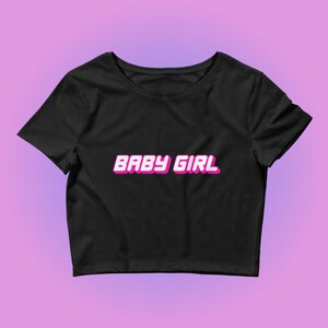 Baby Girl Crop Top Y2K Crop Top y2k baby tee y2k crop top crop top y2k vêtements y2k chemise y2k top rose crop top y2k mode