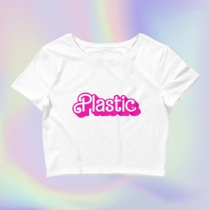 Tee-shirt en plastique Barbi Crop Top Crop Top Y2k Crop Top y2k Baby Tee Crop Top y2k Top Pink Crop Top Baby Tee y2k y2k Vêtements