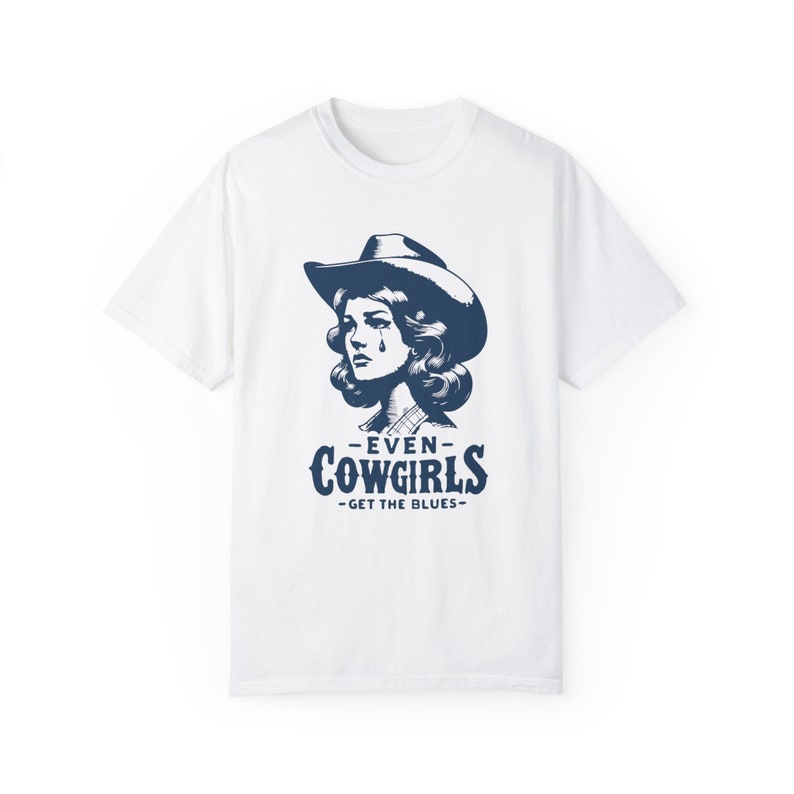 Retro Western Tee Vintage Cowgirl Shirt: Soft Washed Cotton, Relaxed Fit | Garment Dyed, Durable Stitching | Unisex S-XXL image 8