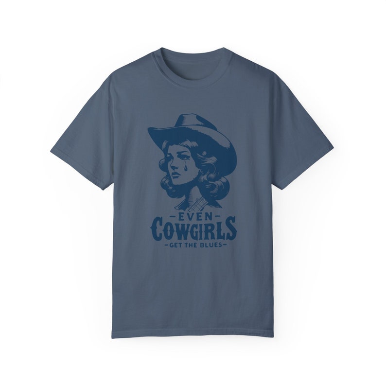 Retro Western Tee Vintage Cowgirl Shirt: Soft Washed Cotton, Relaxed Fit | Garment Dyed, Durable Stitching | Unisex S-XXL image 9