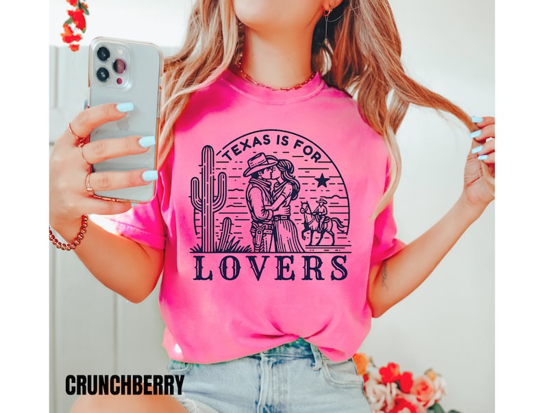 Soft Cotton Tee Relaxed Fit Cowgirl Shirt, Rustic Western Style (Oversized Unisex, Ring-Spun Cotton, Durable Double Stitch) image 5