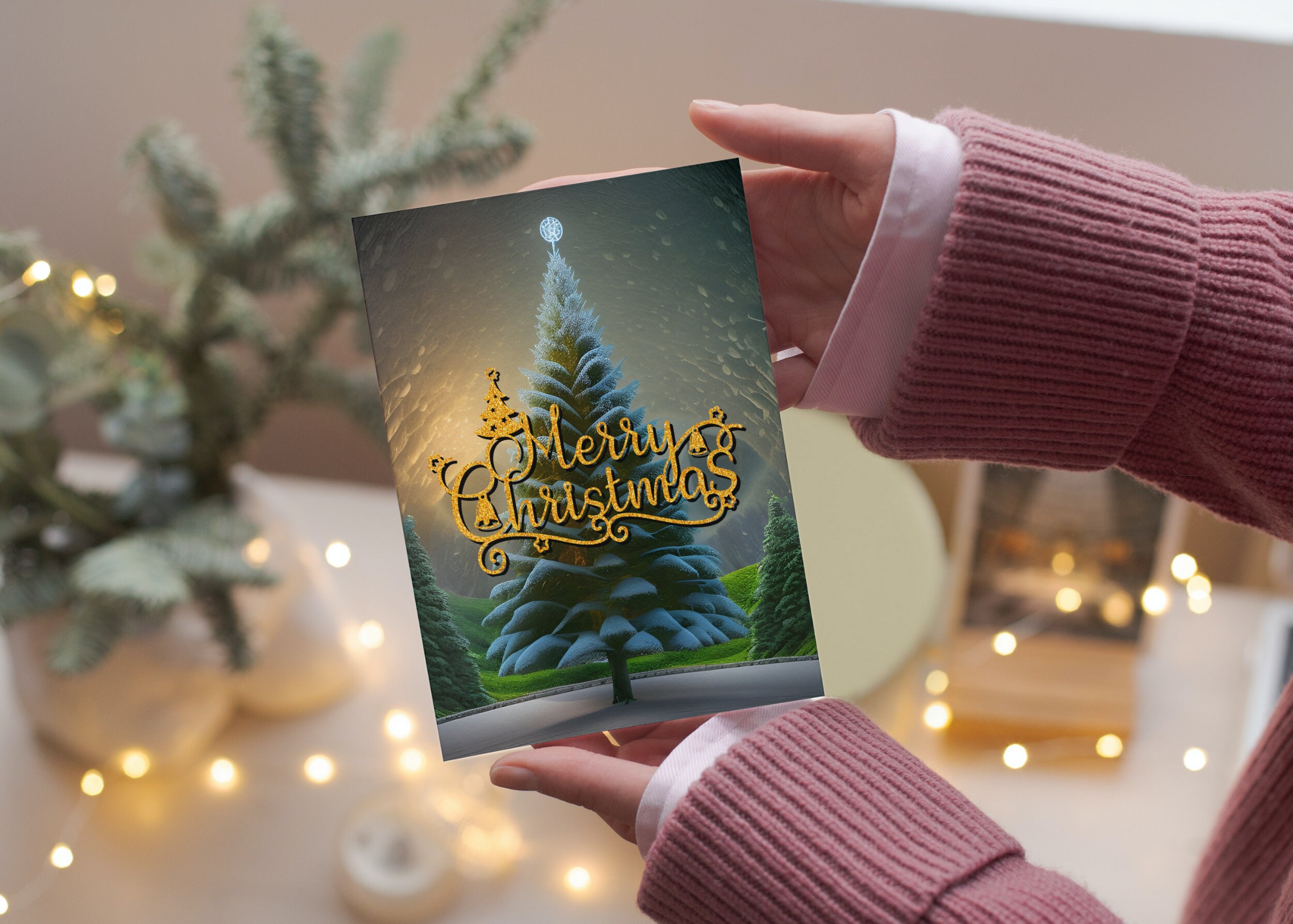 Printable Christmas Greeting Card Christmas Card for Family - Etsy