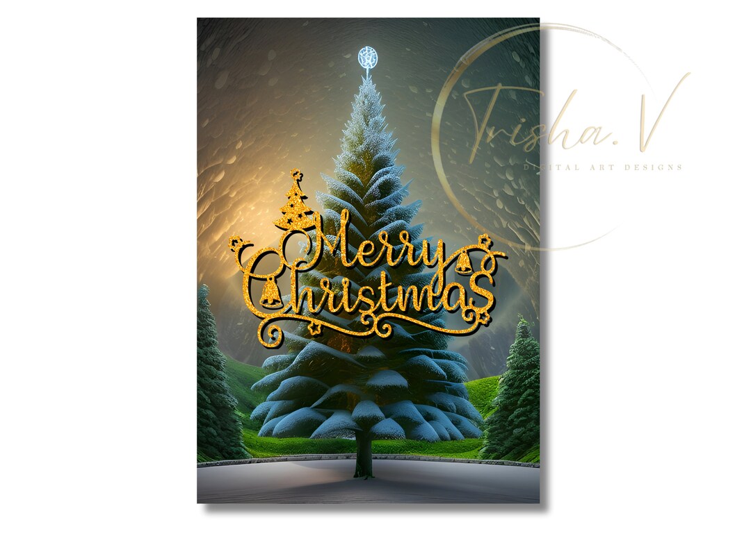 Printable Christmas Greeting Card Christmas Card for Family - Etsy