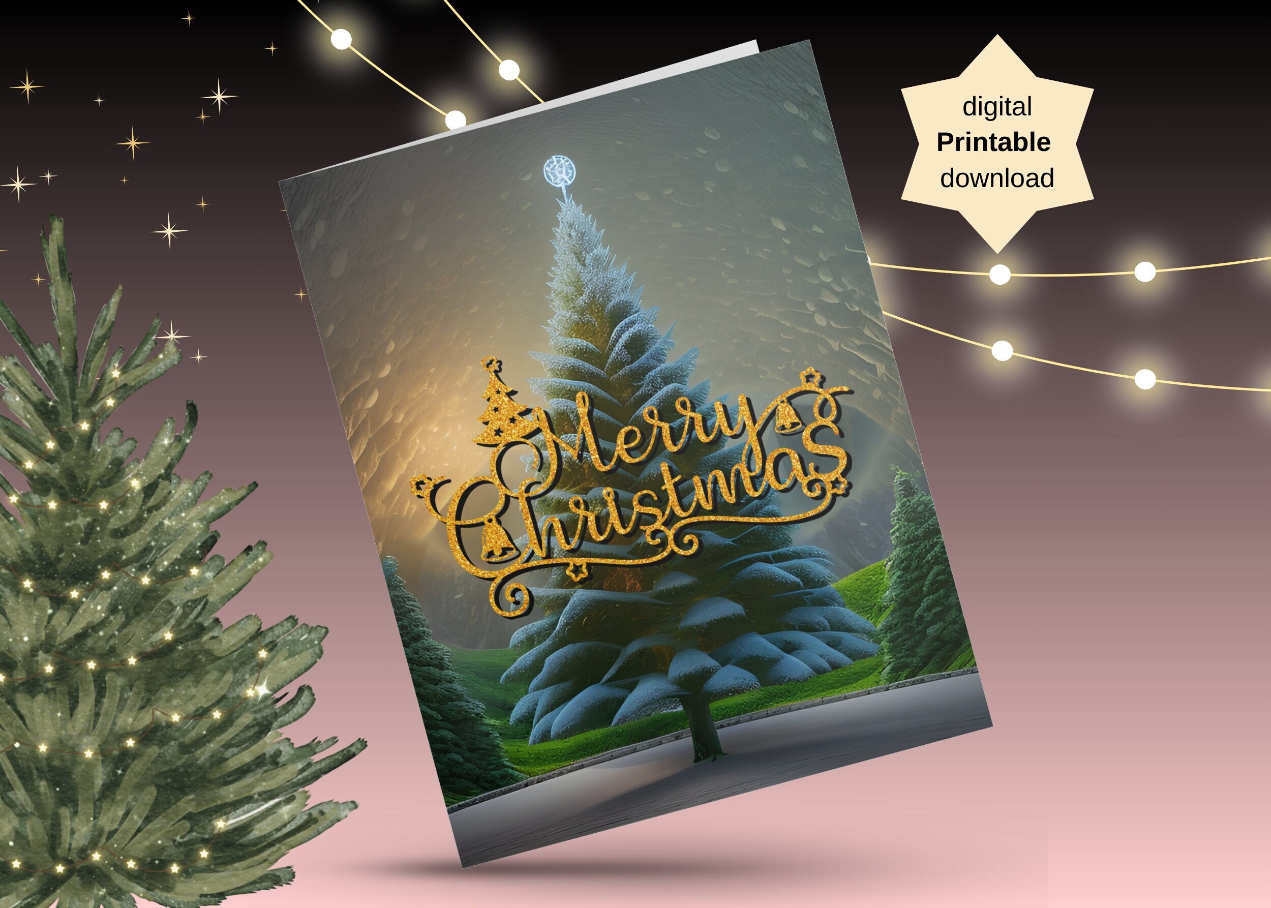 Printable Christmas Greeting Card Christmas Card for Family - Etsy