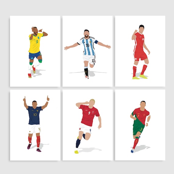 ロナウド、レワンドフスキ、メッシ、ネイマール、ハーランド