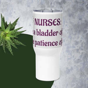 Nursing bladder of steel Travel mug with a handle