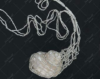 Handgemachte Muschel Anhänger Halskette: Perlen Boho Strand Schmuck
