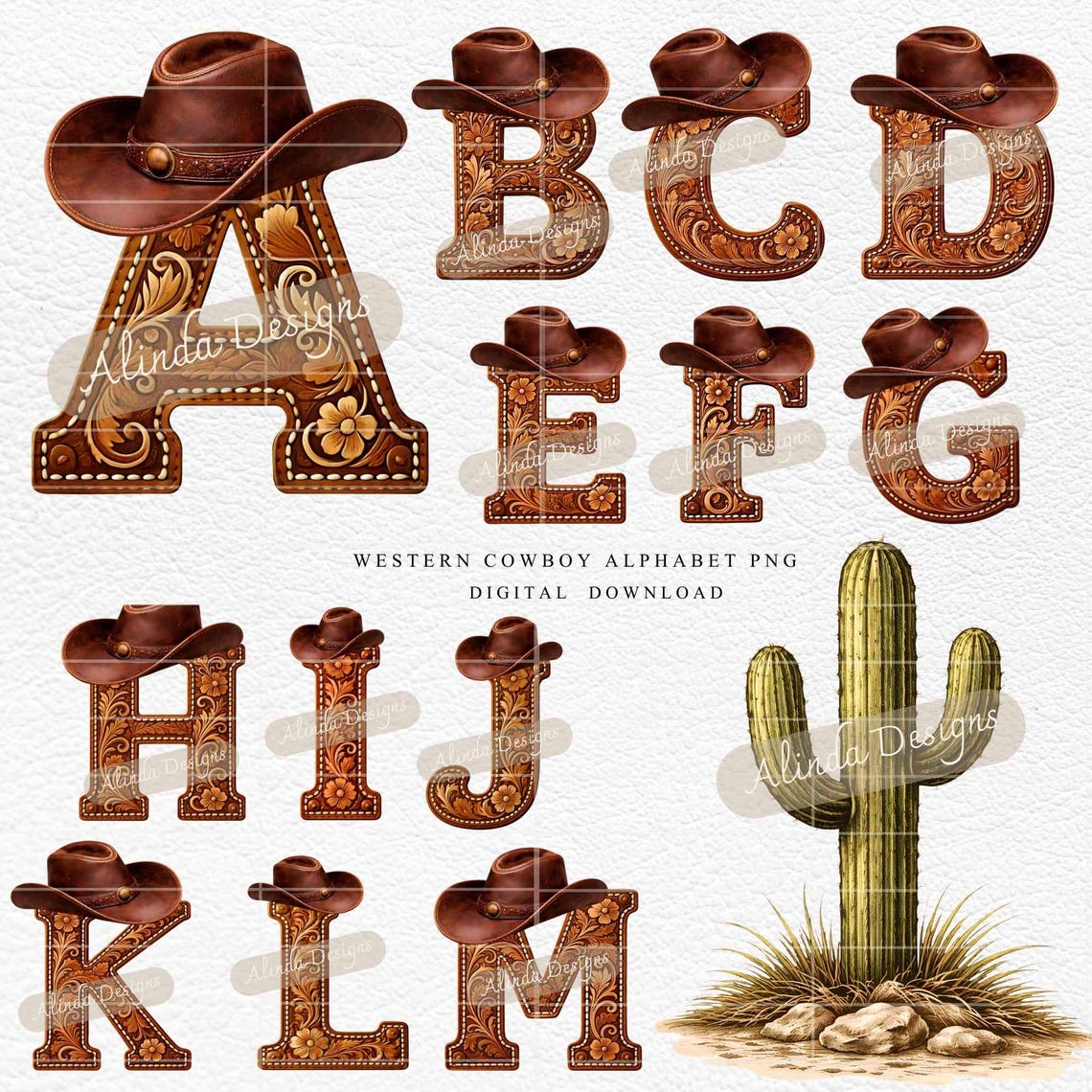 Cowboy Letter R Western Cowboy Alphabet PNG, Tooled Leather Letters Clipart - Etsy