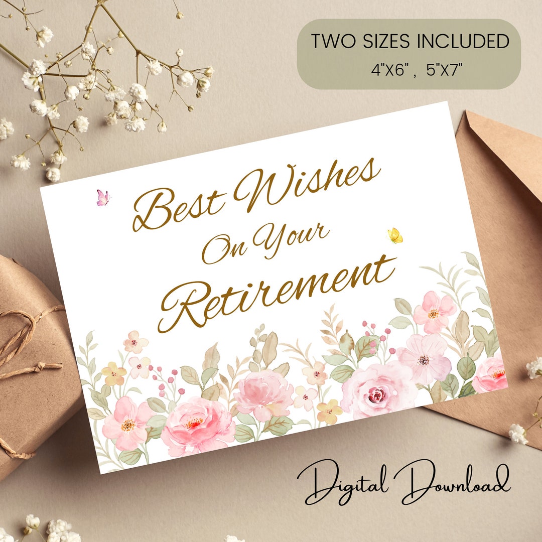 Best Wishes on Your Retirement ,retirement Card, Congratulations on