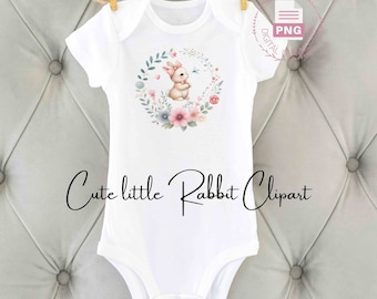 Bunny Clipart, Easter Graphics, PNG (Digital Download)